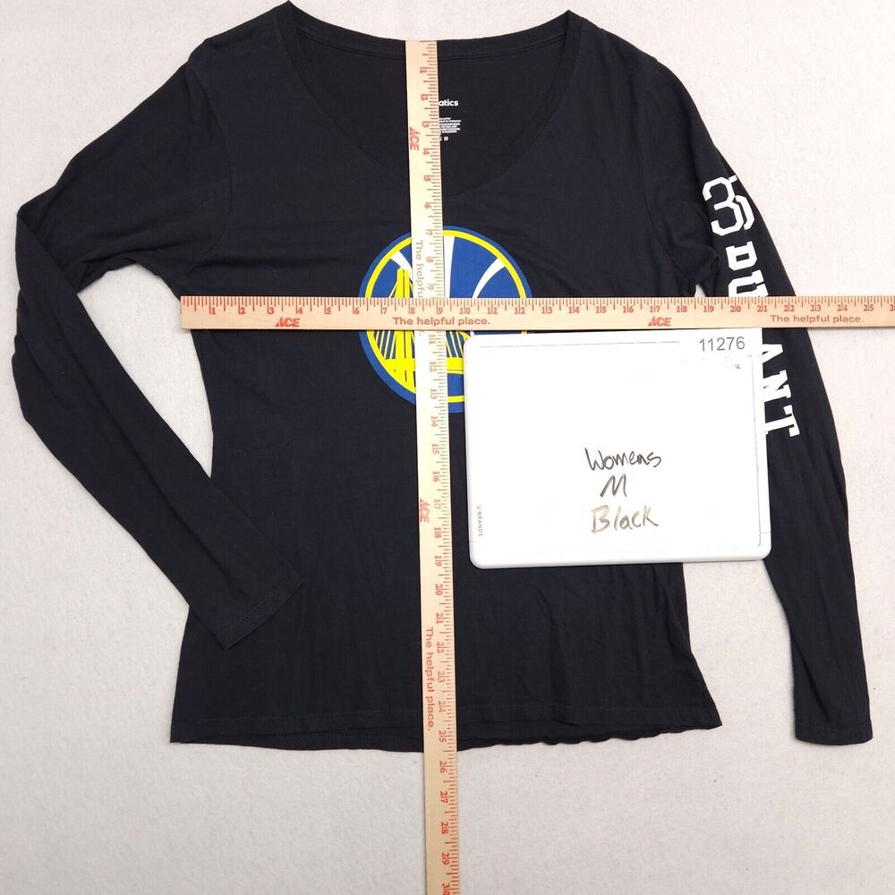 Golden State Warriors Fanatics Basketball Long Sleeve Shirt Womens Size M Black - Picture 5 of 9